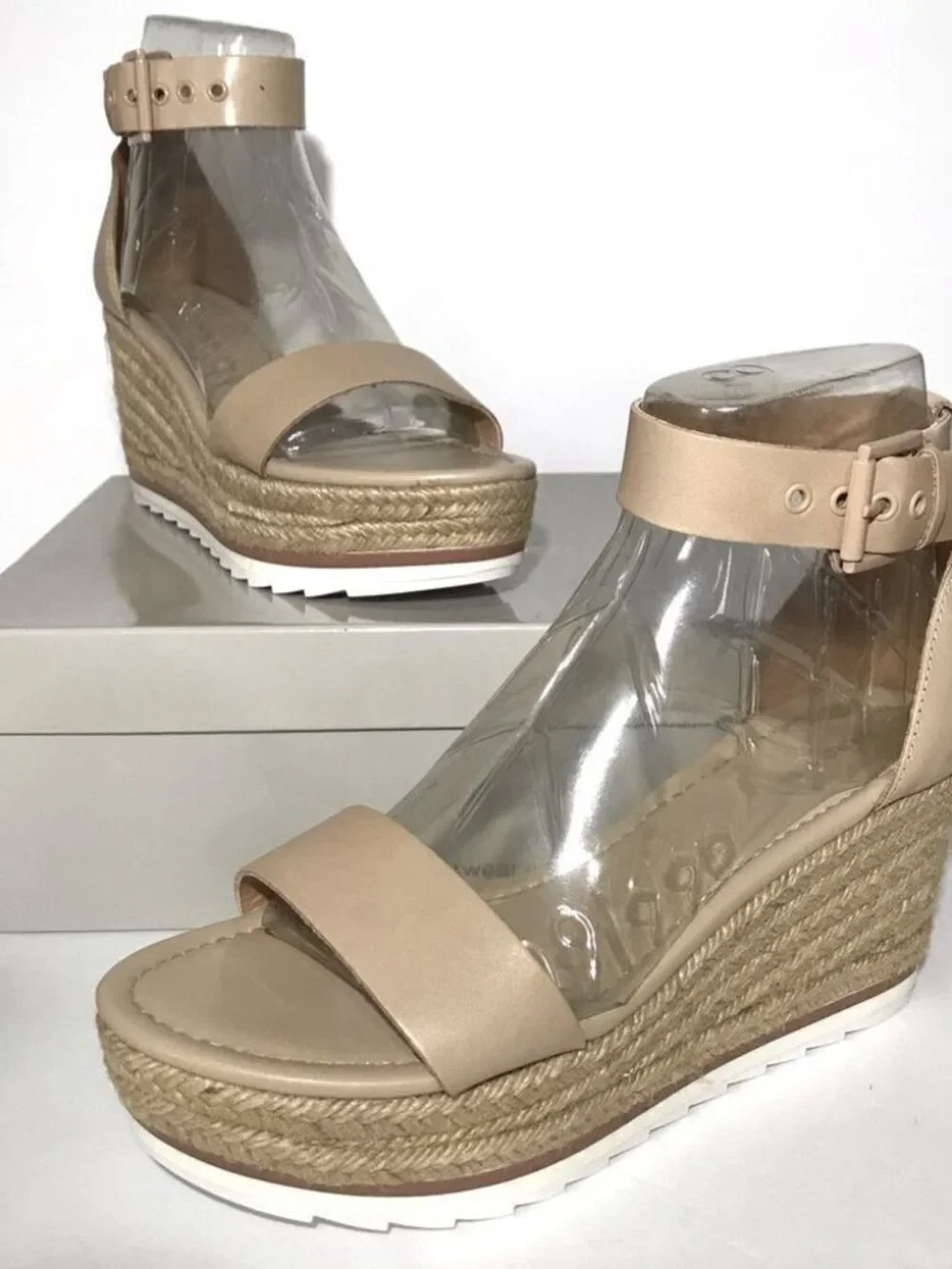 Marc Fisher Zako Leather Espadrille Sandals